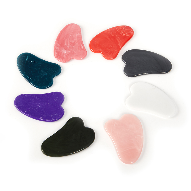 Gua Sha Tool Rose Quartz - 1PCS Natural Jade Stone Gua Sha