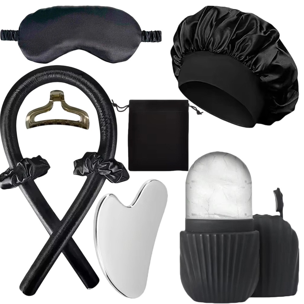Spa Wellness Locations - 3/4/5/9Pcs Luxury Silk Sleep Set Eye
