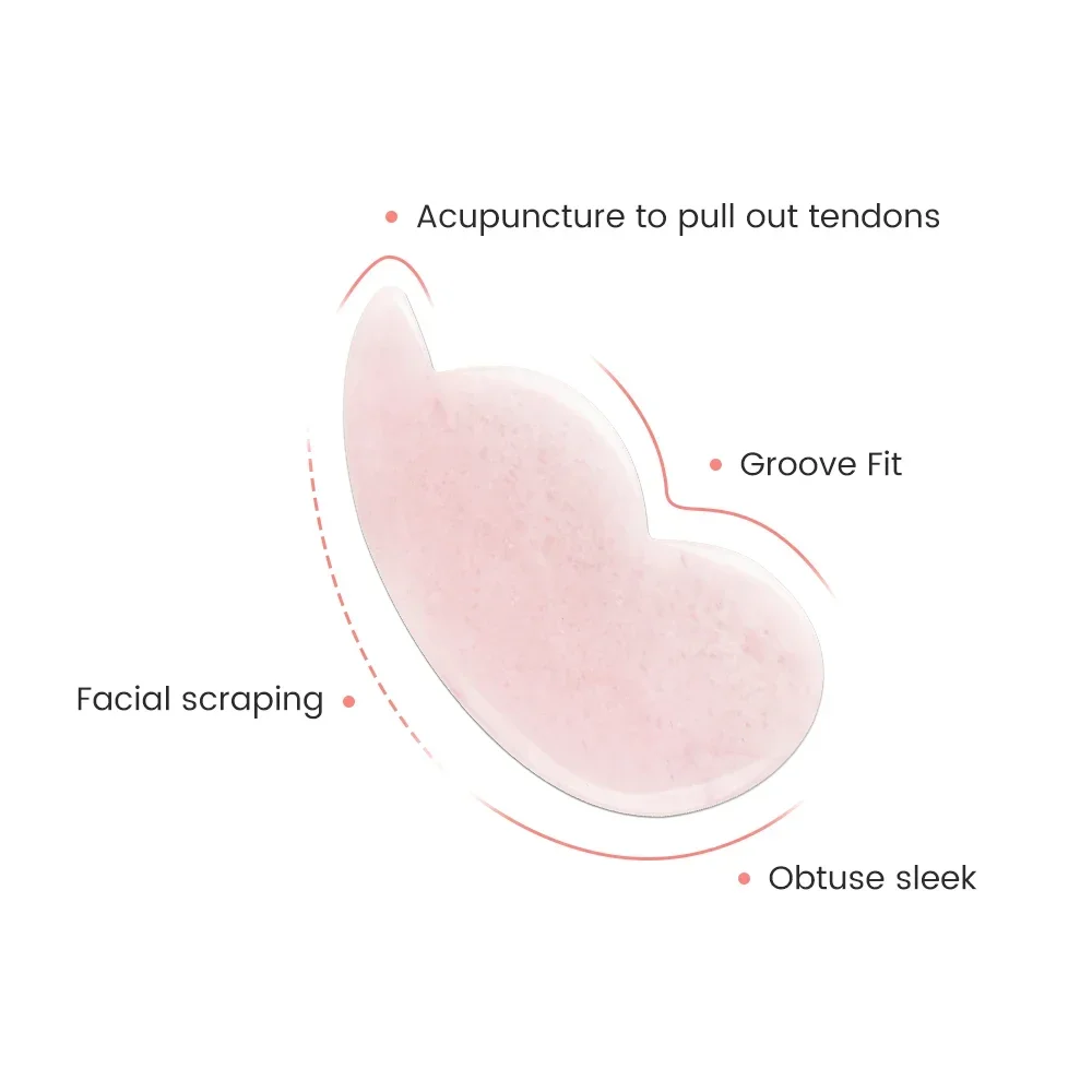 Natural Jade Stone Gua Sha Mas - Gua Sha Tool Rose Quartz 评论和价格