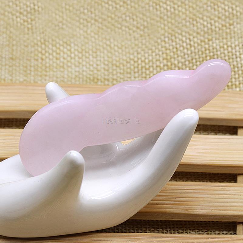 Natural Rose Quartz Jade Guash - Gua Sha Tool Rose Quartz 评论和价格