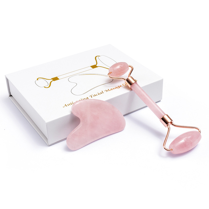 Natural Rose Quartz Jade Rolle - Gua Sha Tool Rose Quartz 评论和价格