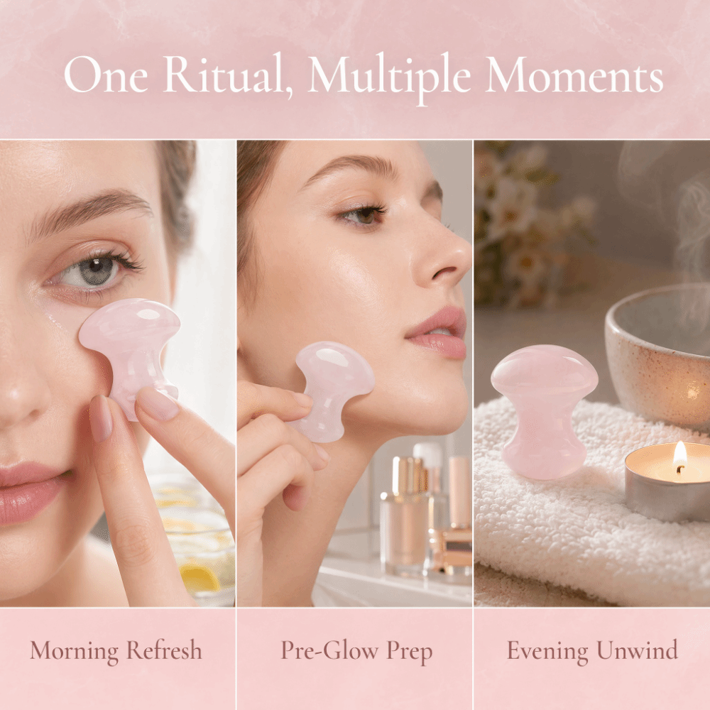 Crystal Rose Quartz Massage St - Gua Sha Tool Rose Quartz 评论和价格