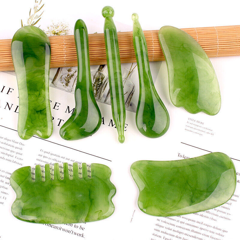 7 Pcs Natural Resin Gua Sha Sc - Spa Wellness Locations 评论和价格