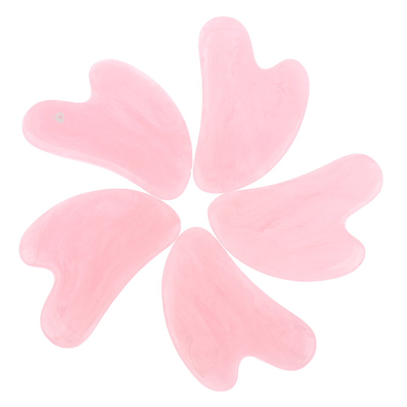 5Pcs Pink Natural Jade Rose Qu - Gua Sha Tool Rose Quartz 评论和价格
