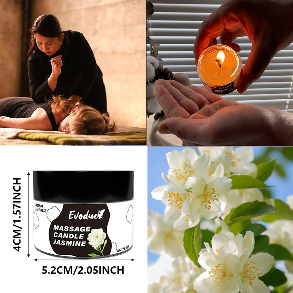 Massage Oil Candle Jasmine Soy - Massage Candle Melting 评论和价格