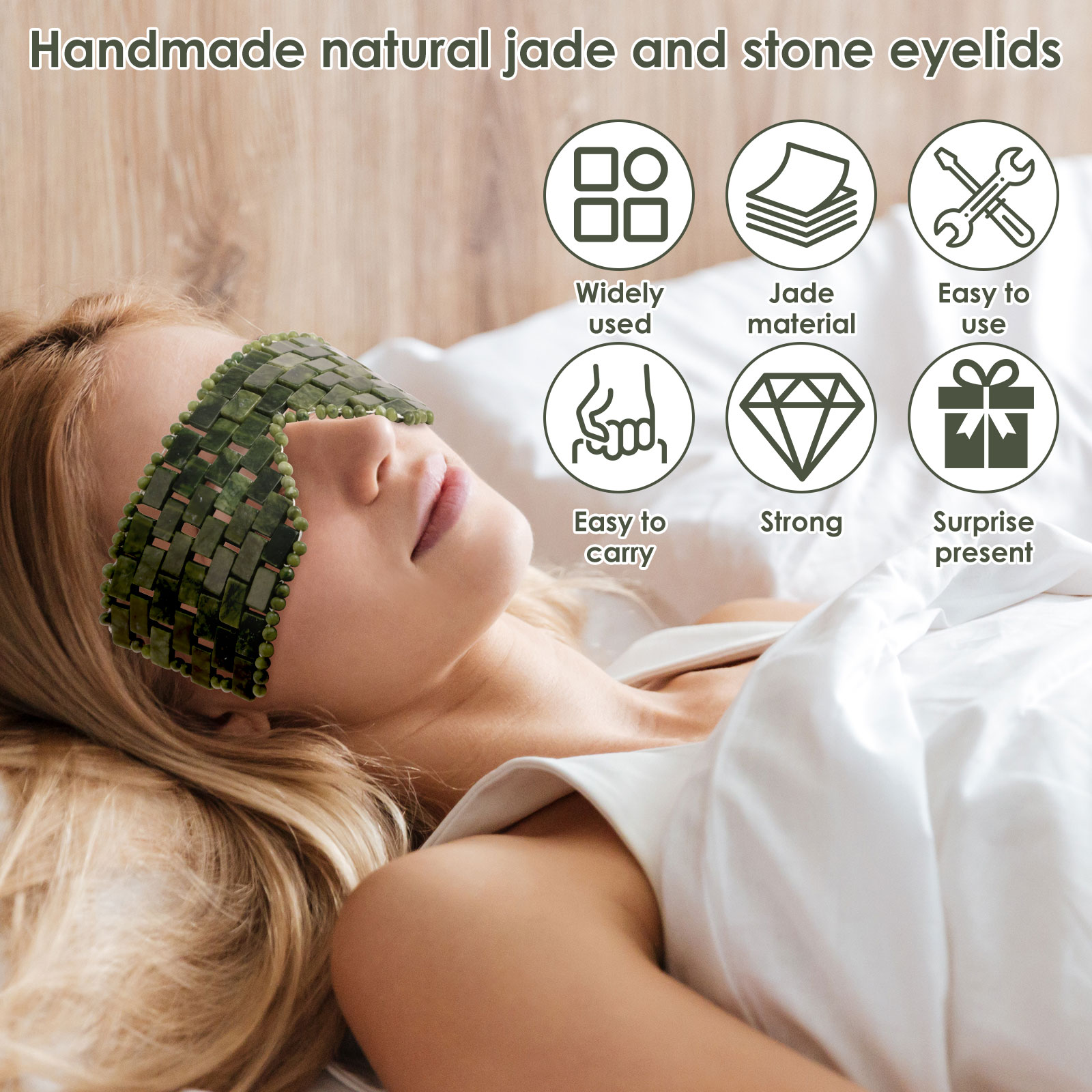 Natural Jade Face Eye Mask Coo - Spa Y Wellness 评论和价格
