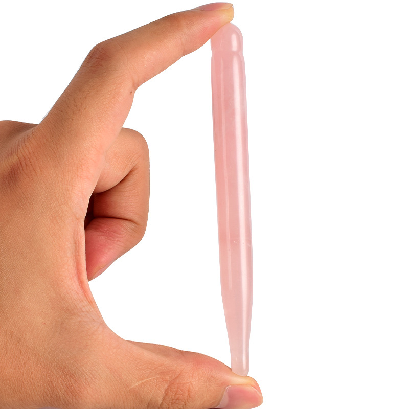Eye Massage Pen Natural Rose Q - Gua Sha Tool Rose Quartz 评论和价格