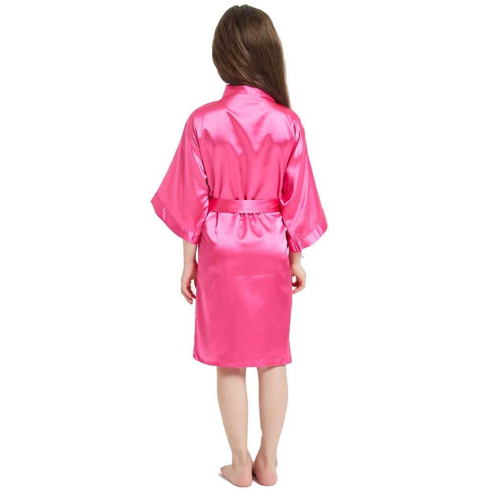 80-160cm Girls Satin Silk Robe - Spa Y Wellness 评论和价格