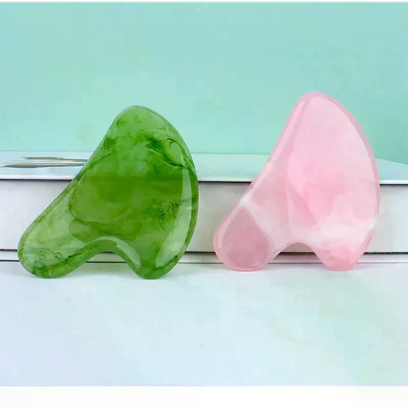 Natural Stone Jade Gouache Scr - Gua Sha Tool Rose Quartz 评论和价格