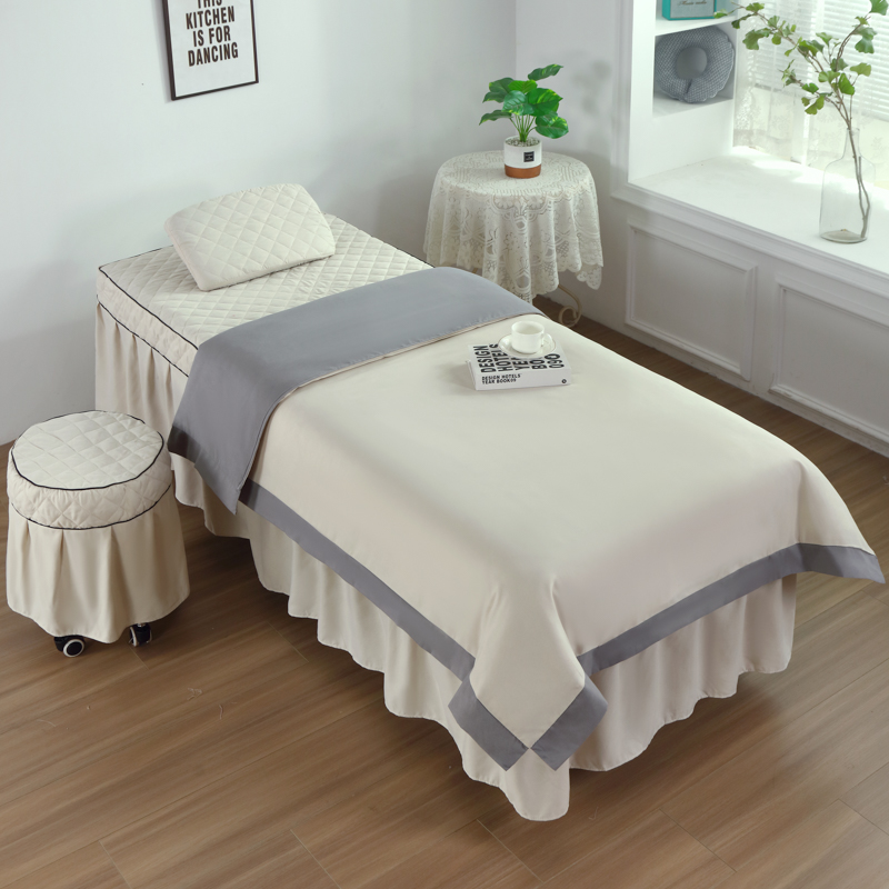 4pcs Rose Beauty Salon Bedding - Spa Wellness Locations 评论和价格