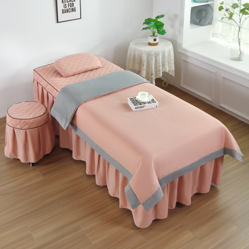 4pcs Rose Beauty Salon Bedding - Spa Wellness Locations 评论和价格