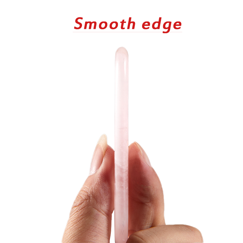 Natural Stone Jade Gouache Scr - Gua Sha Tool Rose Quartz 评论和价格