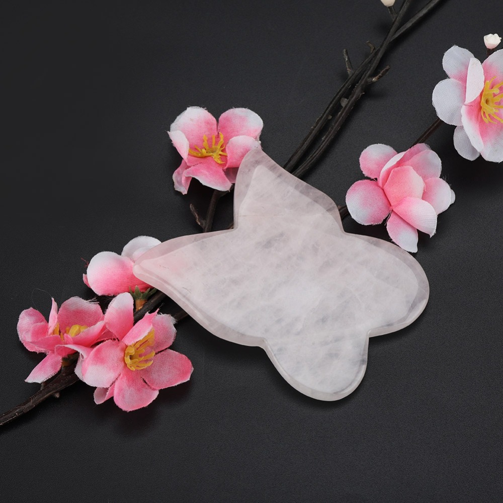Facial Kits Pink Rose Quartz M - Gua Sha Tool Rose Quartz 评论和价格
