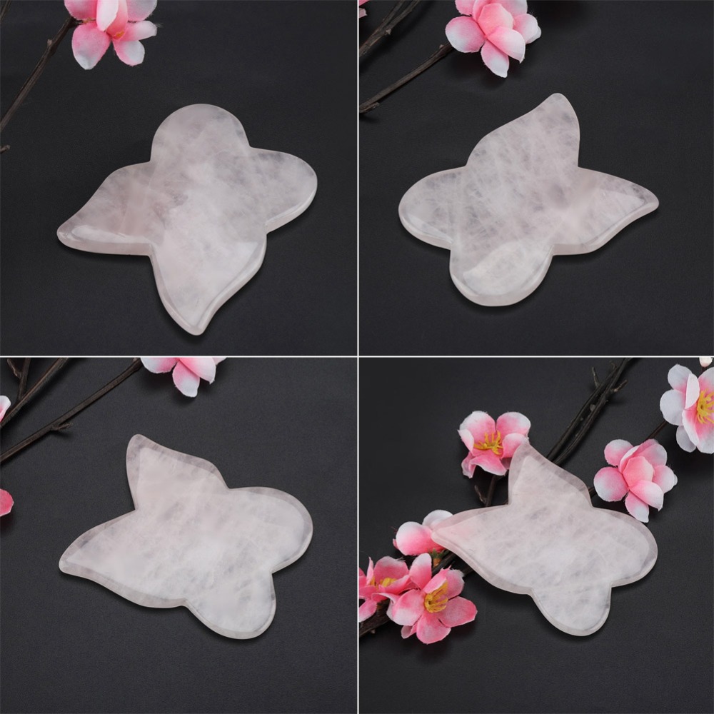 Facial Kits Pink Rose Quartz M - Gua Sha Tool Rose Quartz 评论和价格