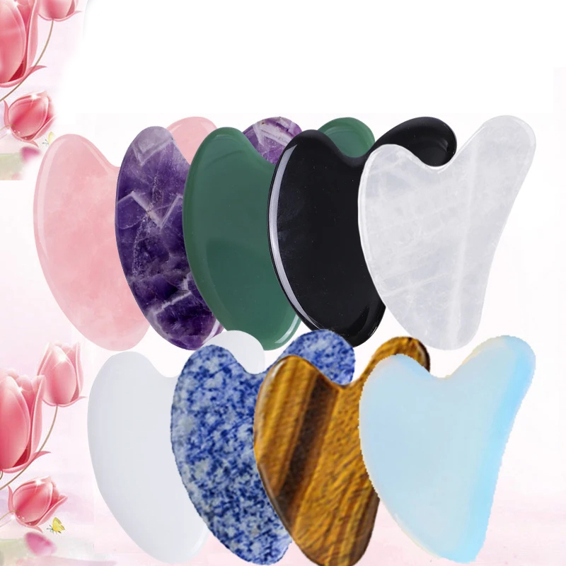 10pcs Natural Jade Gua Sha Set - Gua Sha Tool Rose Quartz 评论和价格
