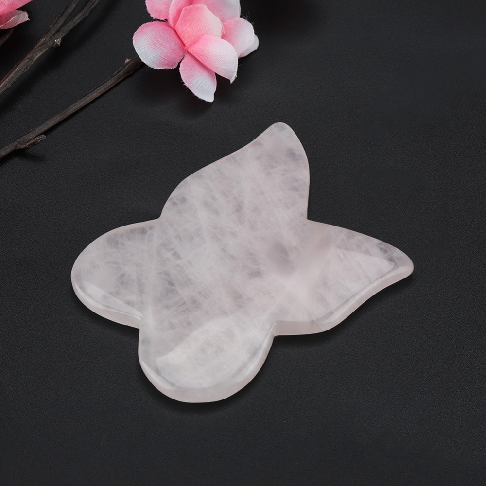 Facial Kits Pink Rose Quartz M - Gua Sha Tool Rose Quartz 评论和价格