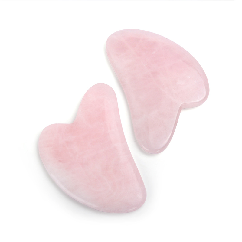 Rose Quartz Jade Guasha Massag - Gua Sha Tool Rose Quartz 评论和价格
