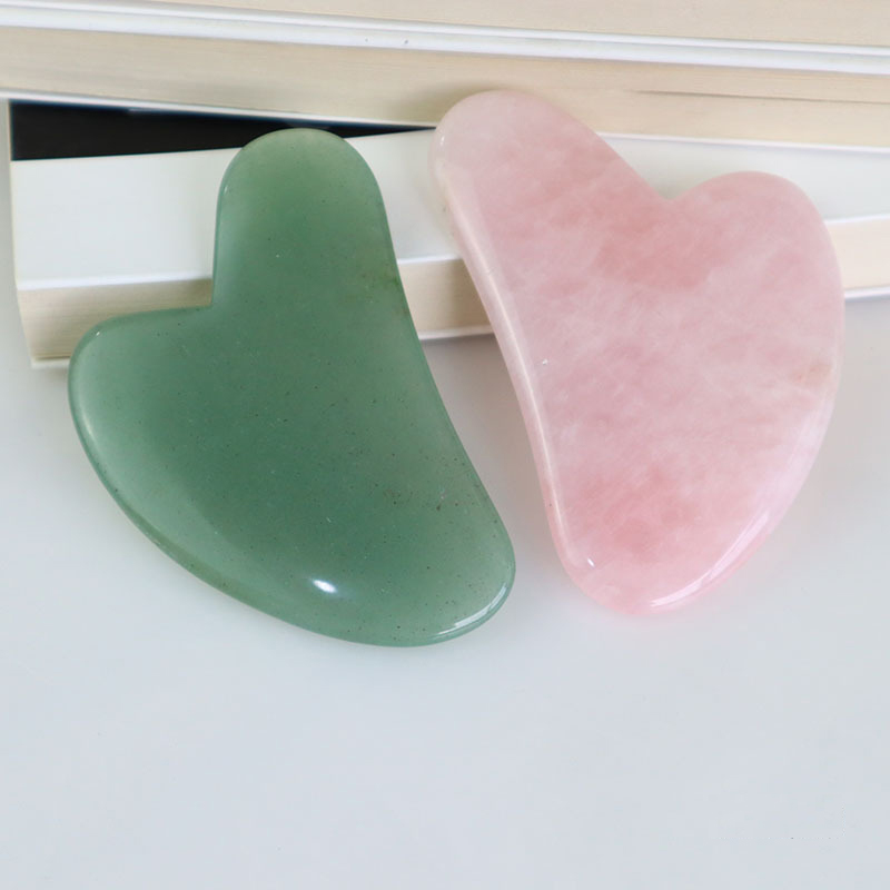 Rose Quartz Jade Guasha Massag - Gua Sha Tool Rose Quartz 评论和价格