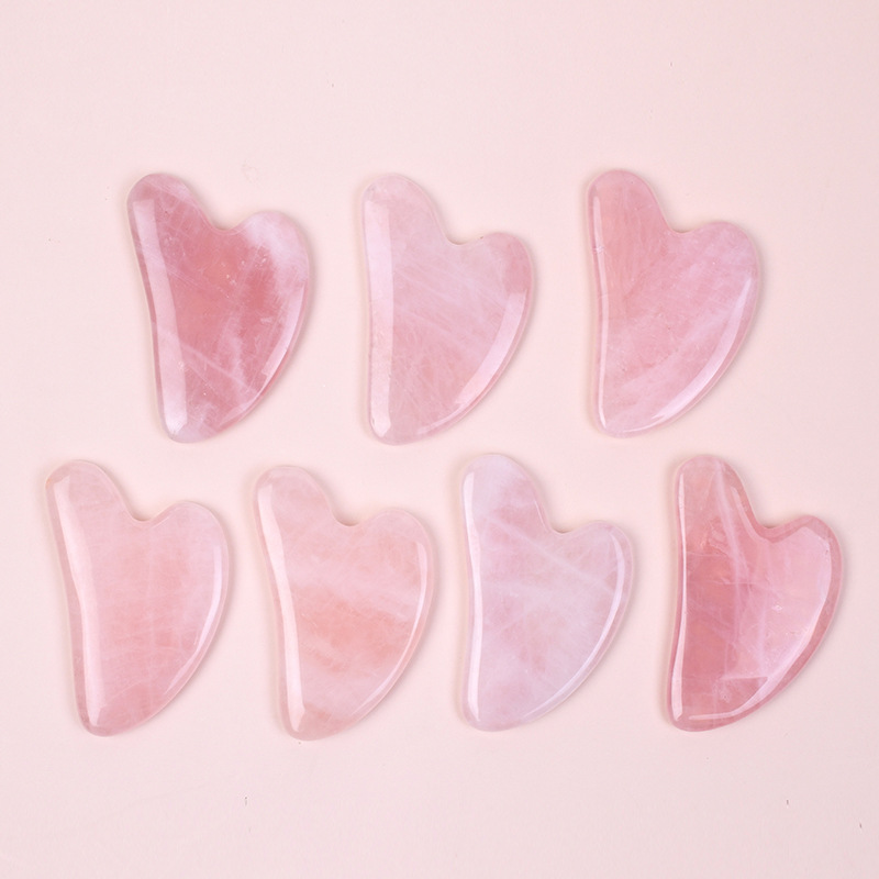 Hot Selling A+ Rose Quartz Gua - Gua Sha Tool Rose Quartz 评论和价格