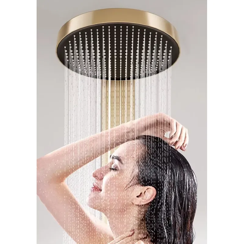 Brass Rainfall Shower Panel Se - Spa & Wellness Hotel Diament Ustroń Zdjęcia 评论和价格