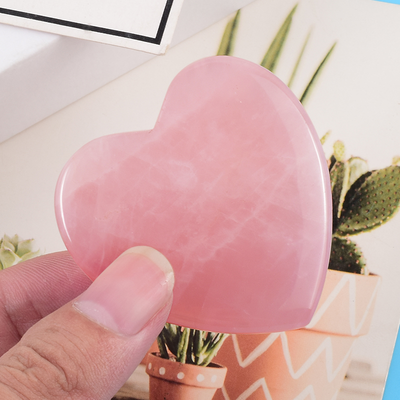 Rose Quartz Heart Shape Face C - Gua Sha Tool Rose Quartz 评论和价格