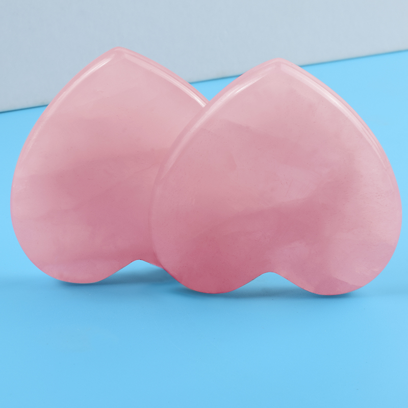 Rose Quartz Heart Shape Face C - Gua Sha Tool Rose Quartz 评论和价格
